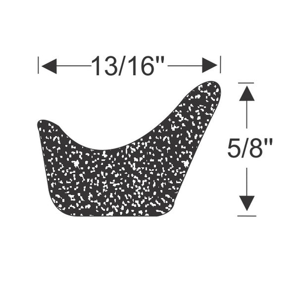 5/8" Glue On Door Sponge Extrusion