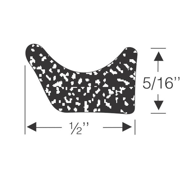 5/16" Glue On Hatch and Door Sponge Extrusion