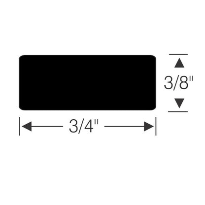 3/8" Rectangular Dense Extrusion