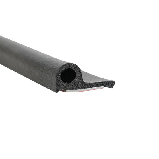 1/2" "P" Profile Sponge Extrusion with Peel-N-Stick - per ft