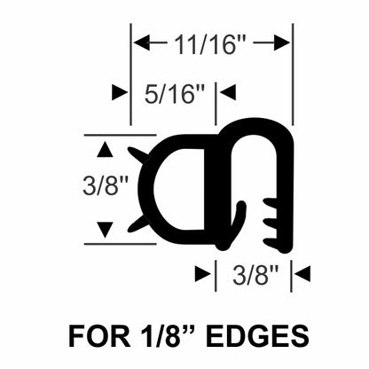 3/8" Side Bulb Push-On