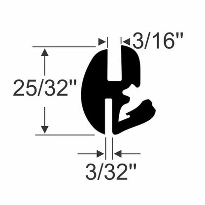 25/32" One-Piece Self-Locking Gasket